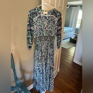 Miss June Paris maxi dress navy blue